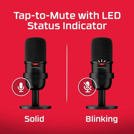 HyperX - SoloCast Wired Cardioid USB Condenser Gaming Microphone
