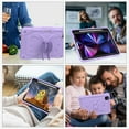 thumbnail image 3 of TECH CIRCLE iPad Pro 11 inch Case,iPad Air 5th/4th Generation Case,Heavy Duty Shockproof Protective Case with Kickstand Butterfly Wings Pencil Holder for iPad Pro 11" 4th/3rd/2nd/1st,Purple, 3 of 7