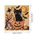 thumbnail image 3 of Owl & Halloween Hanging Ornament Set - Sparkling Diamond Painting Kit, B, 3 of 5