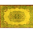 thumbnail image 1 of Ahgly Company Indoor Rectangle Medallion Yellow Traditional Area Rugs, 6' x 9', 1 of 4