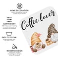 thumbnail image 4 of Pofeuu Coffee Gnome (2) Print Leather Coasters Set of 6, Round Cups Mugs Mat Pad for Home Kitchen Heat Resistant Drink Coasters,Square, 4 of 7