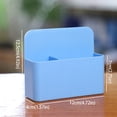 thumbnail image 4 of Caja de tiza magnética adsorbible Begine Clearance azul, soporte para rotuladores de pizarra blanca, soporte magnético para bolígrafos para escuela y oficina, paquete de 1, blanco y azul, caja de tiza, 4 of 4