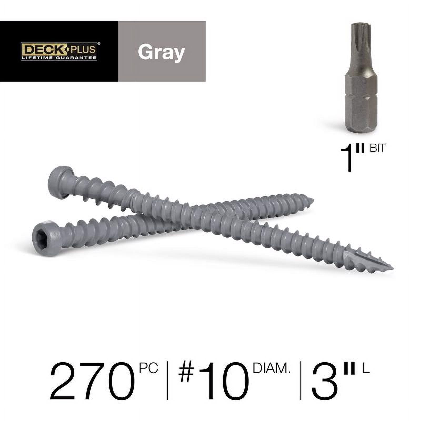 HILLMAN FASTENERS 5LB 3X10 GRAY STAR COMPOSITE DECK SCREWS 48443