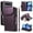 Purple, variant on for iPhone Air Case with 11 Card Slots & 2 Cash Pockets for Woman Man,PU Leather Flip Kickstand Folio [RFID Blocking] Wallet Case, Wrist Strap Magnetic Clasp Protective Cover,Purple