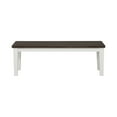 thumbnail image 2 of Kingman Rectangular Bench Espresso and White, 2 of 4