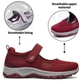 thumbnail image 4 of BERANMEY Women‘s Slip-On Walking Shoes – Easy On/Off with Hook & Loop Comfort-Focused Athletic Sneakers for Women Non-Slip Casual Shoes for Travel Work Outdoor, 4 of 7