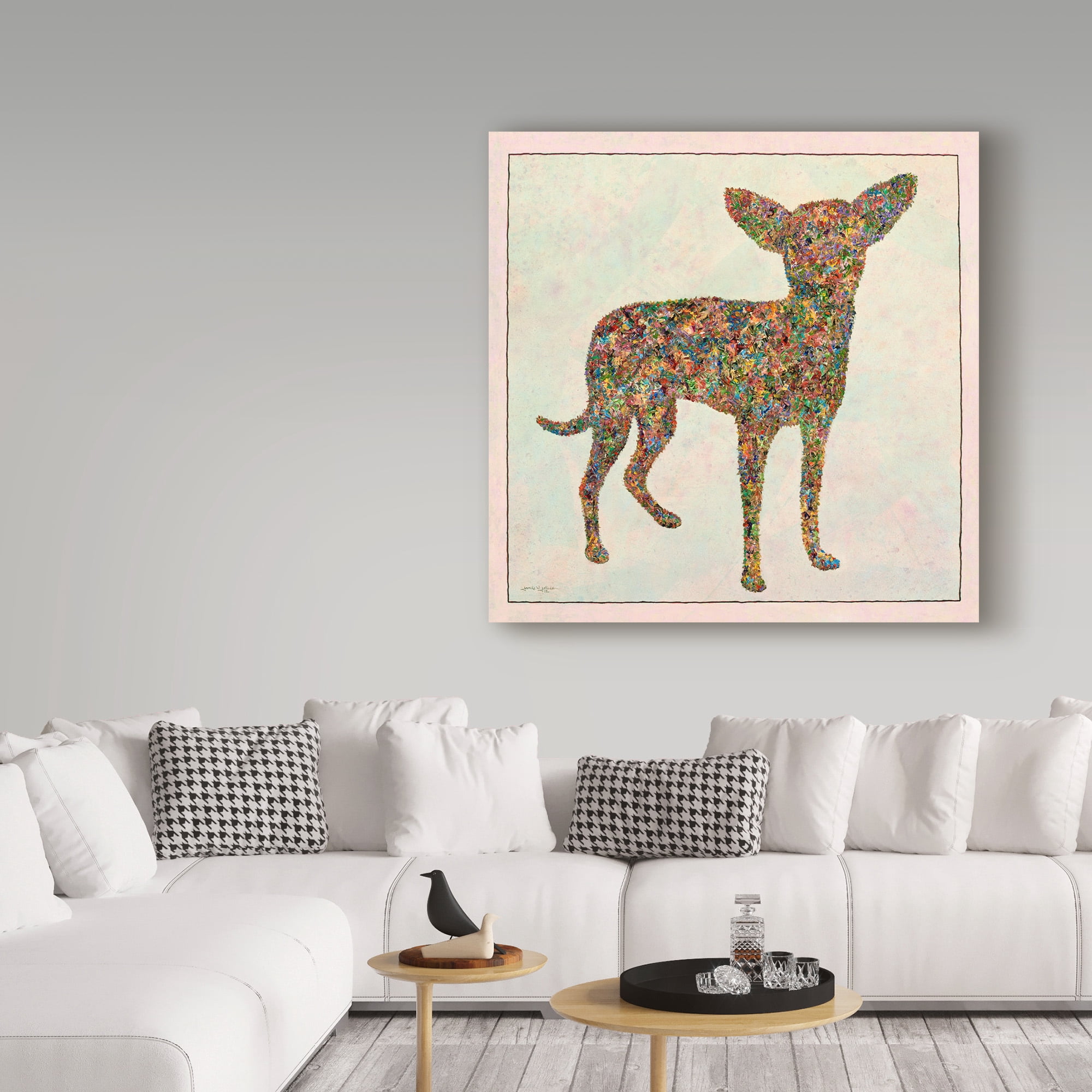 Trademark Fine Art 'Chihuahua Shape' Canvas Art by James W. Johnson
