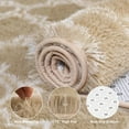 thumbnail image 6 of AllWays Plaza Shag Area Rug 5x7 Feet Extra Soft Rugs for Living Room, High Pile Indoor Carpet for Bedroom, Kids Room, Nursery, Home Decor, Geometric, Beige/White, 6 of 18
