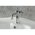 thumbnail image 2 of Kingston Brass KS3541RNX Ostro One-Handle 1-Hole Bathroom Faucet with Push Pop-Up Drain in Polished Chrome, 2 of 7