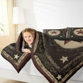 thumbnail image 4 of Homewish 3D Texas Stars Queen Comforter Set,Country Farmhouse Lodge Bedding Sets,Black Brown Bedding Comforter Set For Kids,Luxury Bedroom Decor Reversible,3-Piece, 4 of 8