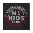 thumbnail image 2 of 9 Crowns Tees Official Member of the No Kids Club Funny T-Shirt (Juniors Black, XS), 2 of 3
