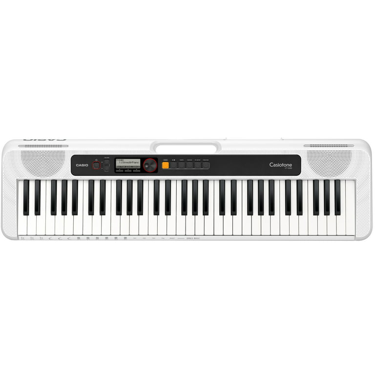 Måling protektor Landskab Casio CT-S200WE EPA 61-Key Premium Keyboard Package with Headphones, Stand,  Power Supply, 6-Foot USB Cable and eMedia Instructional Software, White -  Walmart.com