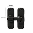thumbnail image 2 of 90/180 Degree Barn Door Latch,HXRH Heavy Duty Barn Door Lock,1pack Black Rust-Proof Metal Lock for Home,Office,Gardens,Bathrooms,Cabinets, 2 of 7