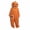 Orange, variant on Silly Onesie Funny Big Mouth Monster Onesie Polar Fleece Hooded One Piece Pajamas Soft Plush Loungewear, No Shoes Included