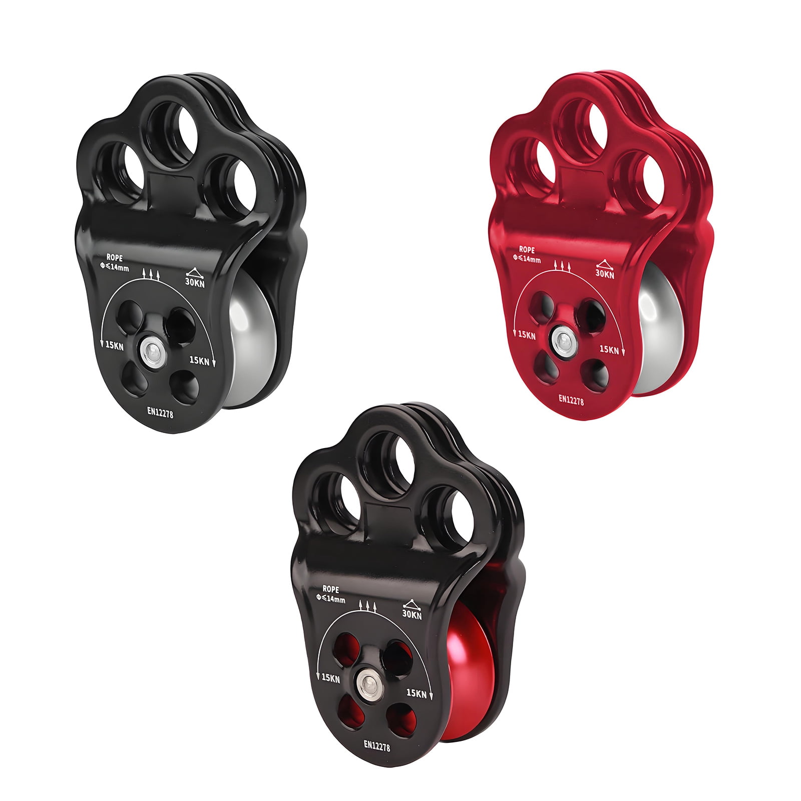 Safety Locking Pulley Climbing Belays Device Suitable for Secure Play Outdoor Environment with Aluminum Alloy Texture