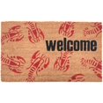 thumbnail image 1 of Welcome Crawfish Vinyl Back Coco Doormat, 18 30-Inch, 1 of 4