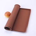 thumbnail image 4 of Nonstick Multi-function Baking Pastry Tool Swiss Roll Cake Mat Flexible Baking Tray Jelly Roll Pan Silicone Cookies Mold Bakeware (Coffee), 4 of 6