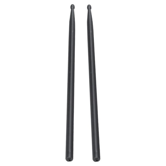 OFFIGAM 1 Pair Round Black Metal Drumstick for Drummers Accessory in 16.11X0.59X0.59 In
