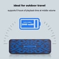 thumbnail image 5 of Altavoz Bluetooth Inalámbrico S19, Subwoofer, Radio Portátil para Exteriores, Coche, Teléfono Móvil, Ordenador, Audio Inteligente, Color Negro., 5 of 5