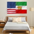 thumbnail image 3 of Old Historic Iran USA Iranian Flag with Lion Sun Crown 3X5 FT Former Iranian Flags with 2 Brass Grommets Sturdy Double Stitched and Premium Polyester, 3 of 9