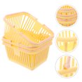 thumbnail image 4 of Shisuyan 3 Pcs Bathroom Drainage Toiletry Organizers Plastic Storage Organizer Baskets With Handles, 4 of 8