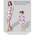 thumbnail image 5 of Soimoi Watercolor Floral Printed,Cuddle Minky Fabric, Sewing Fabric By The Yard 56 Inch Wide,Decorative Plush Soft Fabric, Baby Garments, Toys And Blankets, Purple, 5 of 5