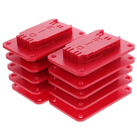 RENACLIPY 10Pcs Plastic Battery Hanger Stand for Electric Tool Storage with Quick Easy Access