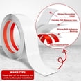 thumbnail image 3 of Duslogis Flexible Wall Corner Protector Moulding Trim Peel and Paste Wall Corner Guards Edge Protector Self Adhesive Molding Trim Strip for Edge Ceiling (White, 0.8 in x 10 Ft), 3 of 7