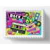 Back In The 90'S Theme Party Edible Image Cake Topper Birthday Cake Topper Frosting Sheet Icing Paper Cake Decoration Edible Cake Sticker Decal