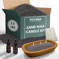 thumbnail image 1 of Kit de vela de cera en arena Fovara 1,5 kg, 50 mechas, aceite aromático, 1 of 9