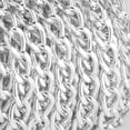 thumbnail image 3 of Cadena de aluminio con carrete Cadena de aluminio Eslabones retorcidos Cadena de aluminio Cadena para equipaje Materiales ecológicos Jadeshay  A, 3 of 8