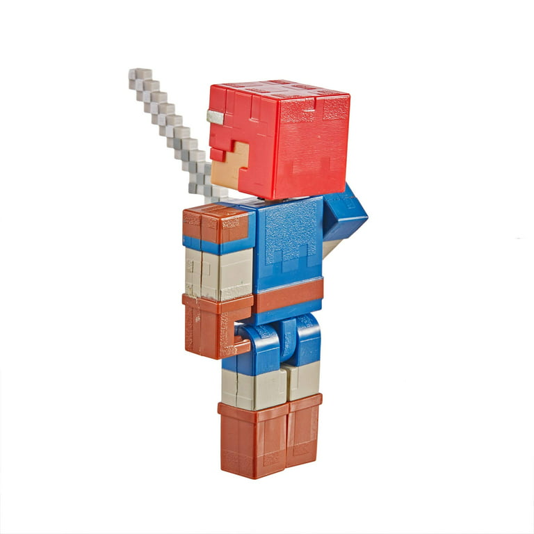 Minecraft - Figura Minecraft Armored Vindicator - 8 cm - GNC23 - Matte -  Real Brinquedos