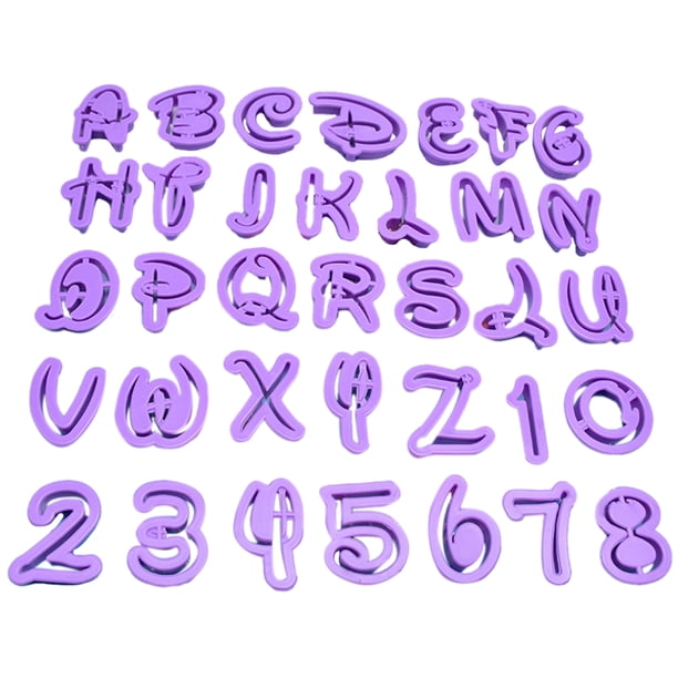 Wosthever 35 unids/set de troqueles de corte de plástico, cortadores de letras y números, molde para hornear, molde para Fondant, manualidades, Herramientas y accesorios para hornear