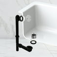 thumbnail image 2 of Westbrass 14" Black Polypropylene Twist & Close Drain Bathtub Assembly with Two-Hole Overflow, Polished Chrome, 2 of 13