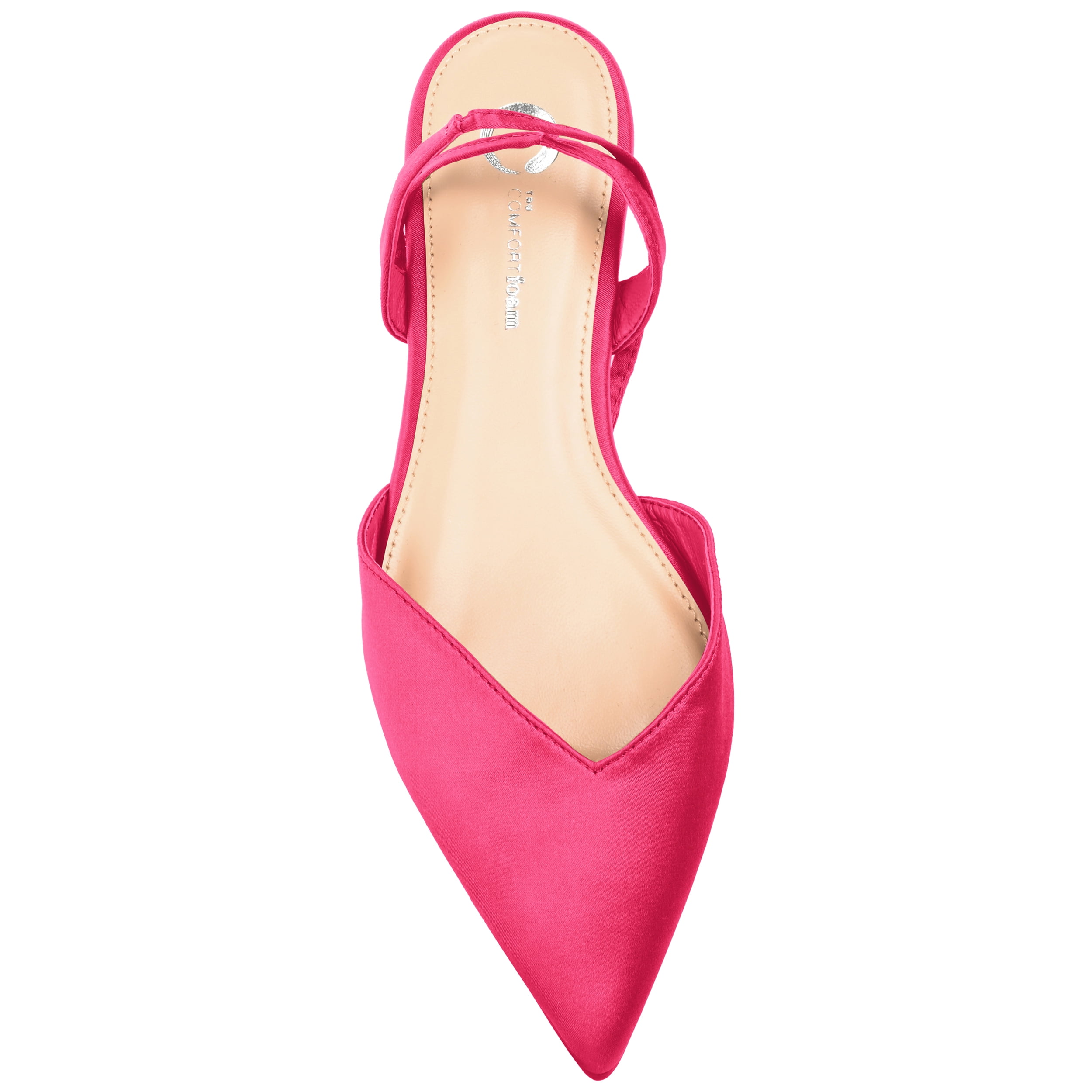 Journee Womens Theia Tie Up Pointed Toe Ballet Flats