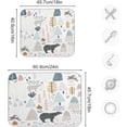 thumbnail image 3 of FREEAMG Cute Bear Dish Drying Mats for Kitchen Counter, Heat-Resistant Dishes Drying Pad, Ultra Absorbent Drying Mat for Coffee Machine Sink Rack 16x18 Inch, 3 of 7