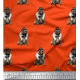 thumbnail image 1 of Soimoi Cotton Duck Fabric Bow,Hat & Pug Dog Printed Craft Fabric by The Yard 56 Inch Wide, 1 of 1