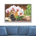 thumbnail image 2 of wall26 Framed Canvas Print Wall Art Magnolia Flowers with Massage Rocks &amp; Candles Floral Nature Photography Realism Zen Relax/Calm Multicolor Ultra for Living Room, Bedroom, Office - 24"x36&, 2 of 5