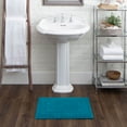 thumbnail image 6 of Mohawk Cotton Bath Mat Soft Absorbent Quick Dry Machine Washable Bathroom Mat, Teal, 17" x 24", 6 of 8