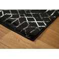 thumbnail image 3 of LBaiet 8' x 10' Black and Beige Geometric Power Loomed Rectangular Area Throw Rug, 3 of 7