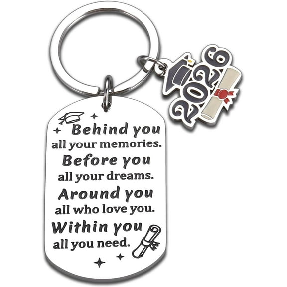 Senior Night Gifts for Girls 2026 Class of 2026 Gifts for Her Him Graduation Gift for Girls Senior 2026 Keychain Gift for Her Him Graduation Decorations College Graduate Present for Daughter Son
