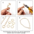 thumbnail image 4 of Brass Screw Carabiner Lock Charms for Necklaces Making Quick Links Round Ring Golden 20x19x2mm Screw: 6x5.5mm, 4 of 7