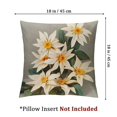 thumbnail image 4 of Decorative Flower Pillow Cover Pillow Cases with Invisible Zipper Square Pillowcase Accent Cushion Case Handmade Toss Pillow Cover for Sofa Bedroom Car Gray, 4 of 7