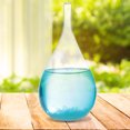 thumbnail image 3 of Pronóstico Gotas De Agua Tormenta De Viento Vidrio Pronóstico Del Tiempo Botella Cristal Química Decoración Azul Sin Base, 3 of 7