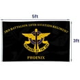 thumbnail image 4 of 3rd Battalion 10th Aviation Regiment  Phoenix 10th Mountain Division US Army Flag 3x5Feet Outdoor Indoor Decoration Flag with Brass Grommets, 4 of 5