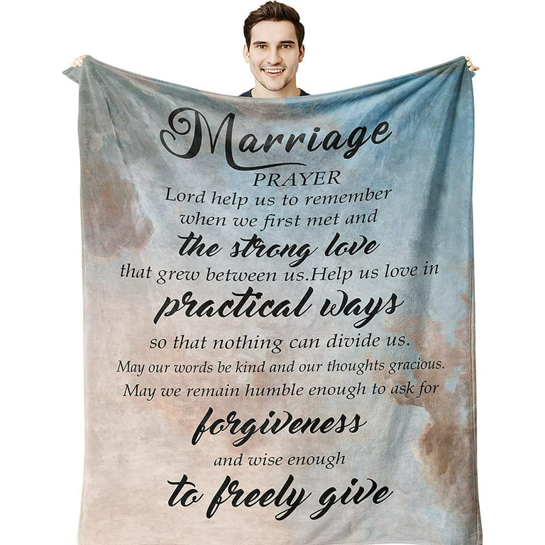 Marriage Prayer, Wedding Gifts for Couples Unique 2022, Bridal Shower Gift, Marriage  Gifts for Couple, Best Wedding Shower Gifts, Engagement Gifts for Couple,  Newlywed Gifts for Couple Blanket 60X50in 
