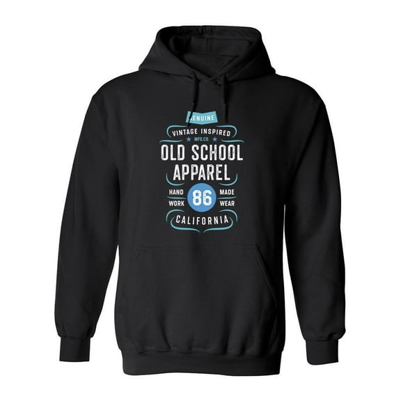 Old School Apparel . Hoodie Men -Image by Shutterstock, Male 3X-Large