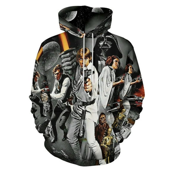 Star War Adult Sweater Pullover Sweatshirt Hoodies Long Sleeve Hooded Jackets Men Women