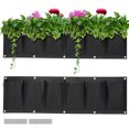 thumbnail image 1 of Yescom 2 Packs  6 Pockets Planting Bag Wall Mount Hanging Pouch Decorating Pot LAGarden Modern, 1 of 10