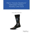 thumbnail image 2 of MeMoi Men's "Howdy Skeletons" Halloween Holiday Novelty Crew Sock - Mens - Male, 10-13, Black, 2 of 7